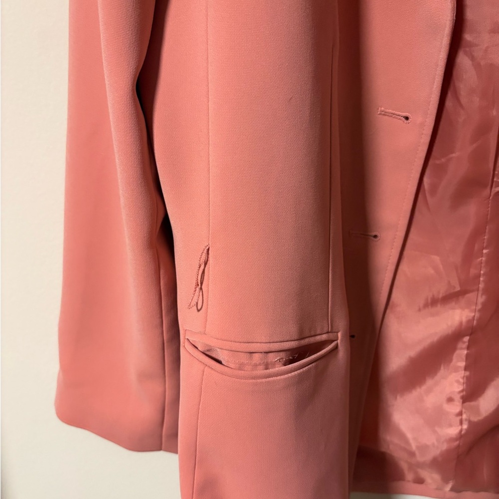 Le Suit Vintage Pink Blazer Jacket 16 - Picture 4 of 6